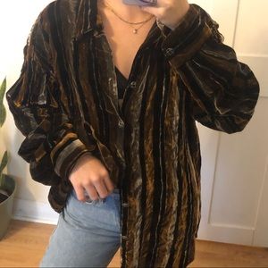 Vintage Velvet Button Down